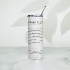 Stainless Steel Tumbler - HUMAN RIGHTS - Defined: Terms for Our Time