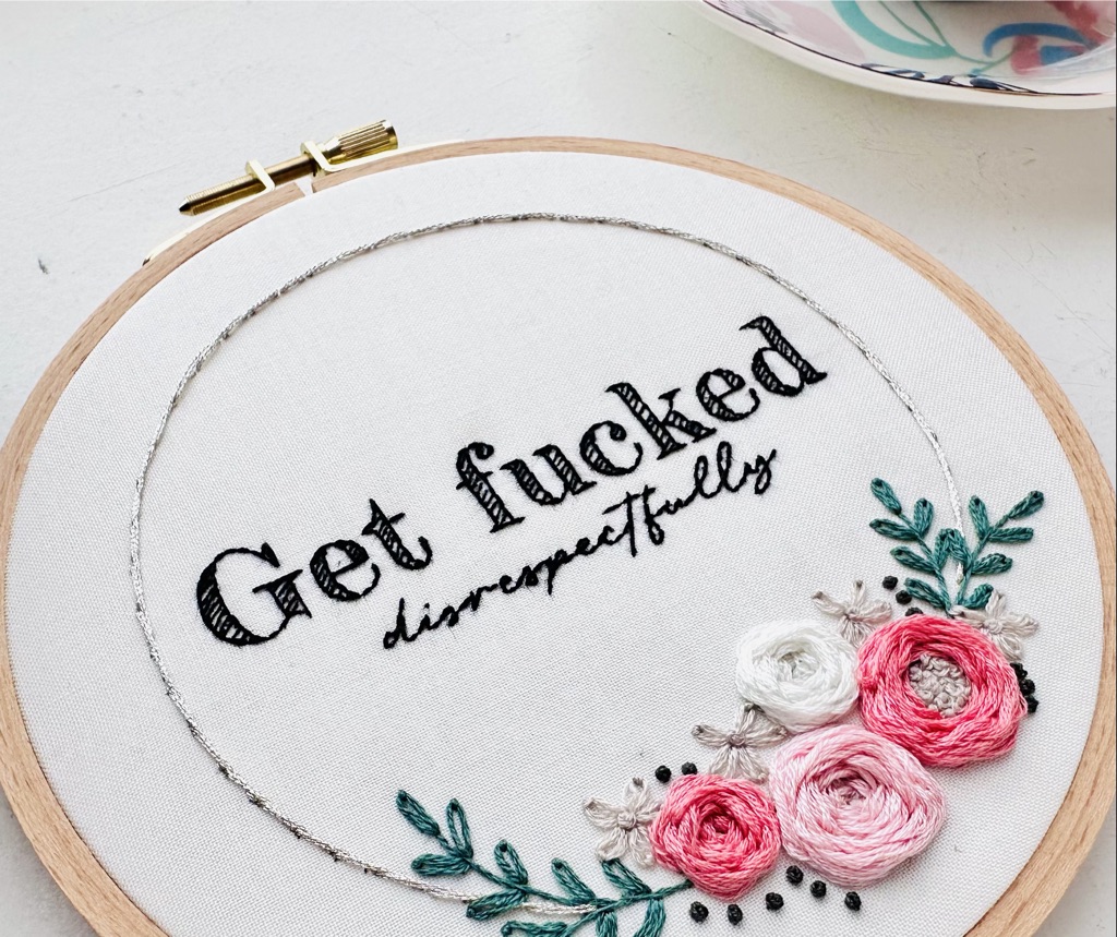 Get Fucked (disrespectfully) / Embroidery PDF Pattern Download 6 inch - Image 4