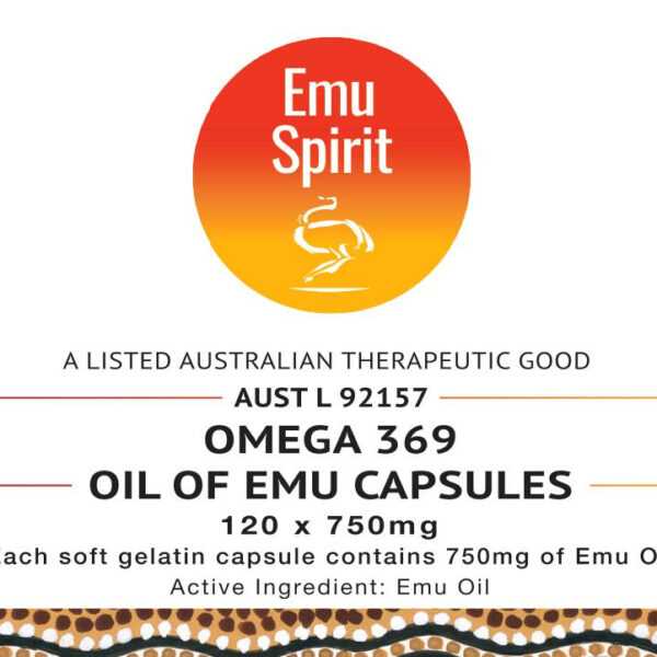 Emu Spirit Australian Emu Oil – 120 Capsules