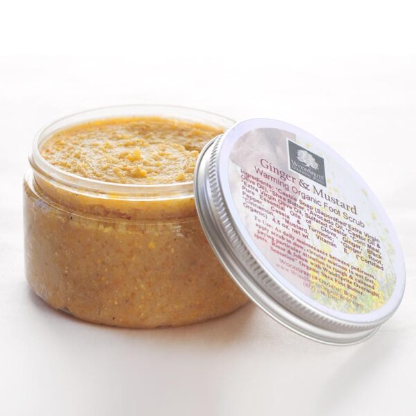 Ginger & Mustard Warming Organic Foot Scrub