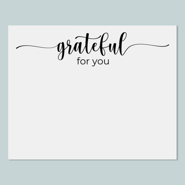 Grateful for You Note Cards | Boxed Stationery Set of 12