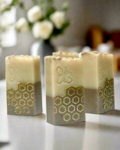 honey almond designer soap