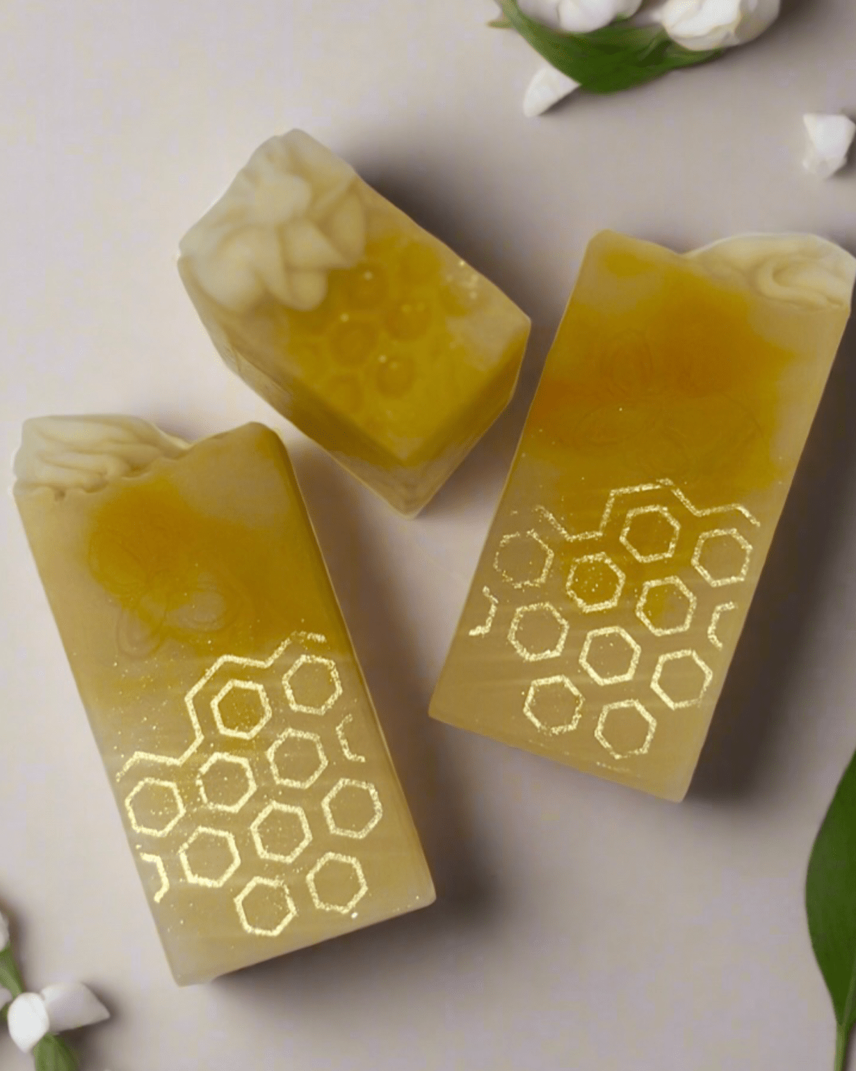 honeycomb design artisan soap