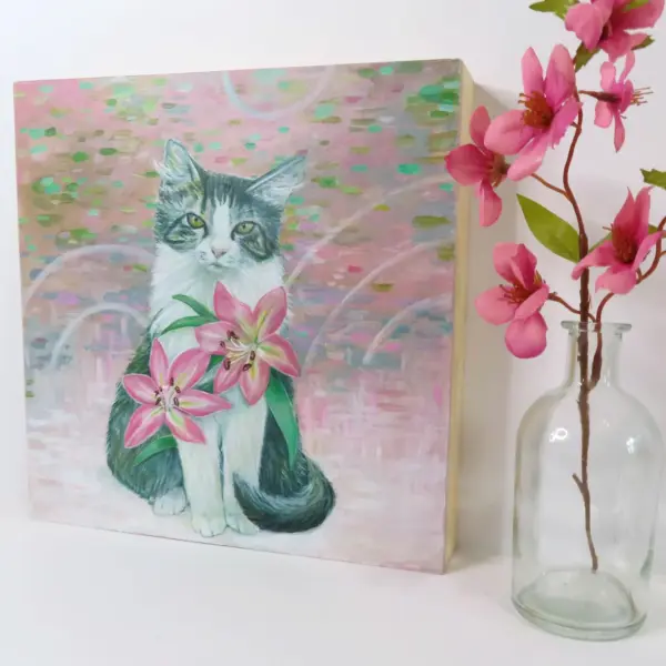 Stardust and Lilies – Original painting