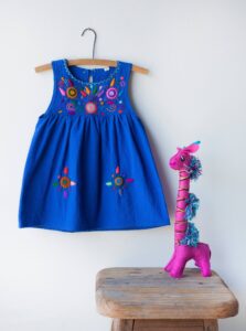 Handmade Jardinita Dress - Royal Blue