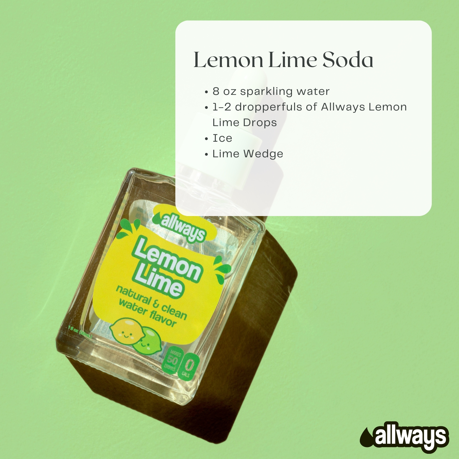 Natural Lemon Lime Water Enhancer | Sugar-Free, Zero Calories, Monk Fruit Sweetened | Glass Bottle for On-the-Go Hydration | Kids & Adults | 50 Servings - Image 3