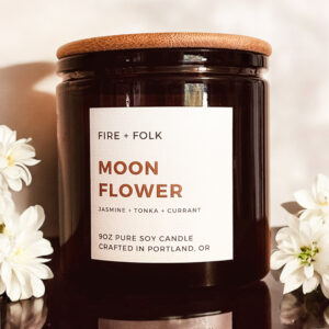 MOONFLOWER WOOD WICK CANDLE