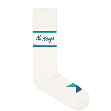 Democracy Forward “No Kings” White/Cream Crew Sock