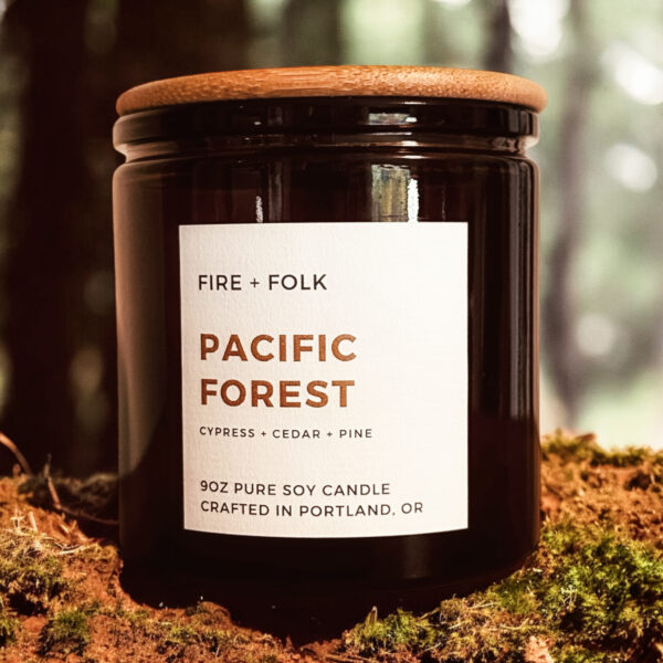 PACIFIC FOREST WOOD WICK CANDLE