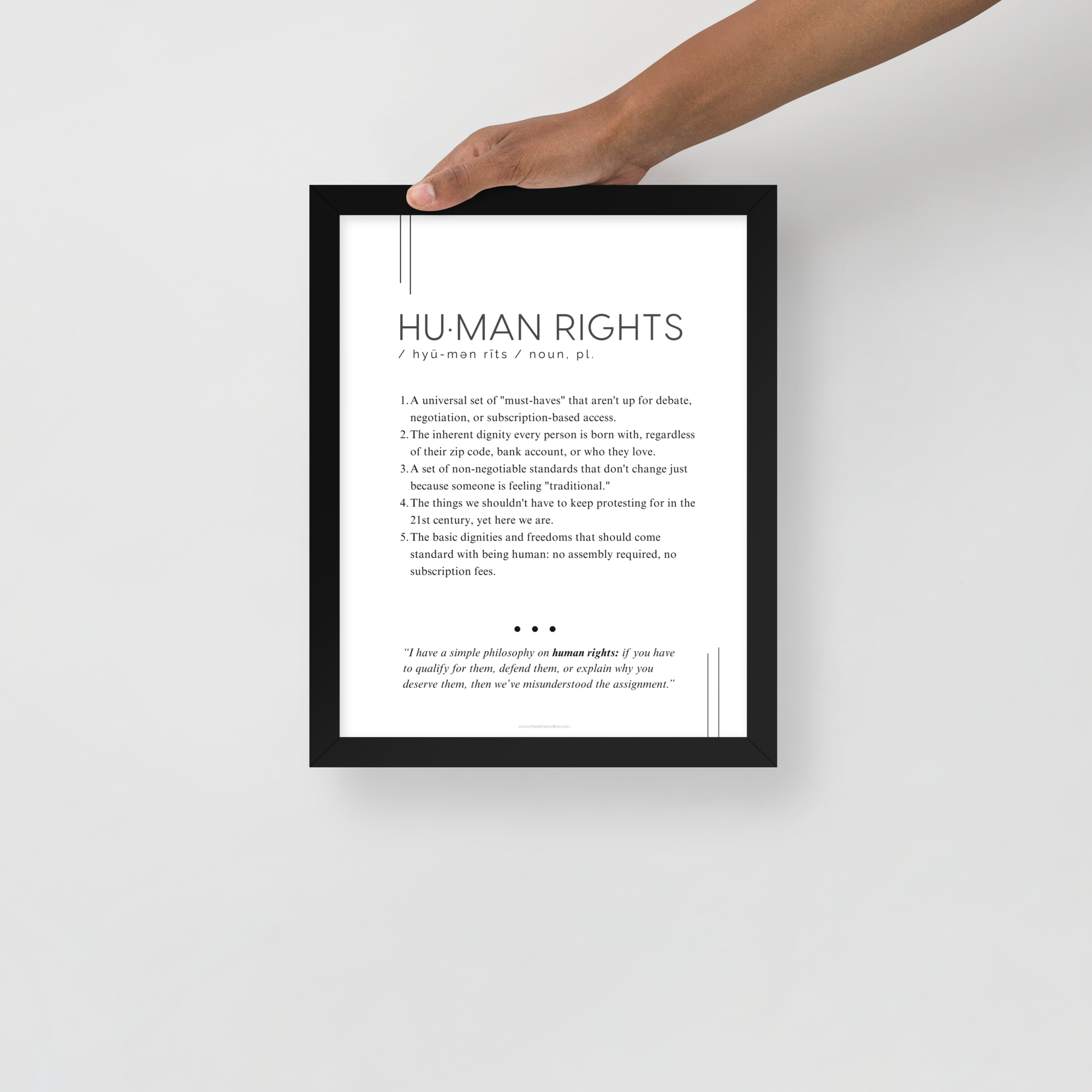 Framed Print - Human Rights - Defined: Terms for Our Time - Image 6