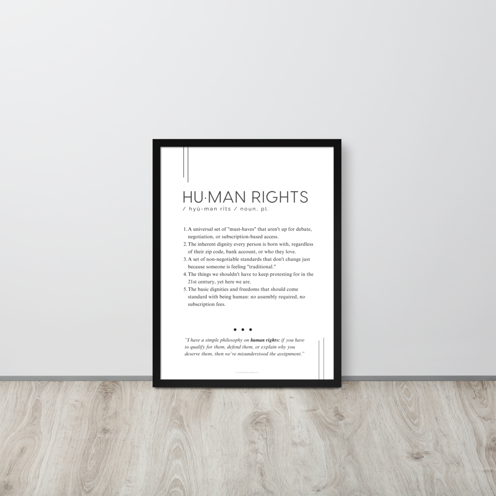 Framed Print - Human Rights - Defined: Terms for Our Time - Image 7
