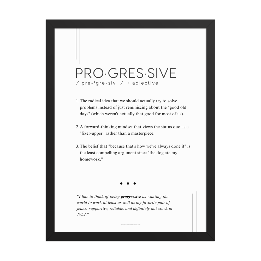 Framed Print - Progressive - Defined: Terms for Our Time - Image 2