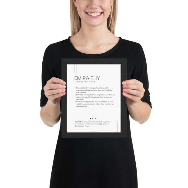 Framed Print – Empathy – Defined: Terms for Our Time
