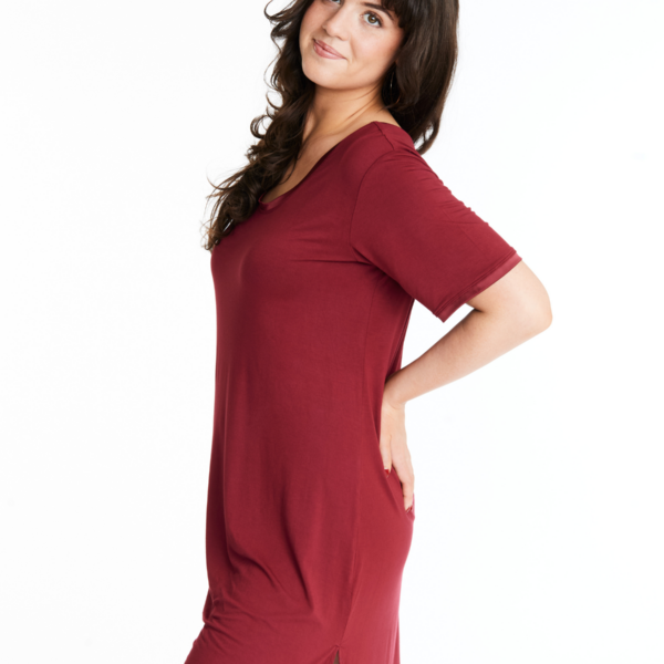The MidNightie – bamboo nightgown with built-in padded support