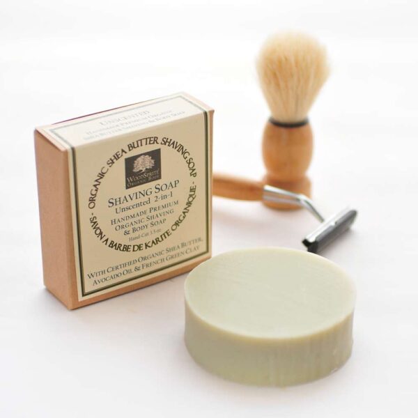 Organic Shea Butter Shaving Soap – Unscented