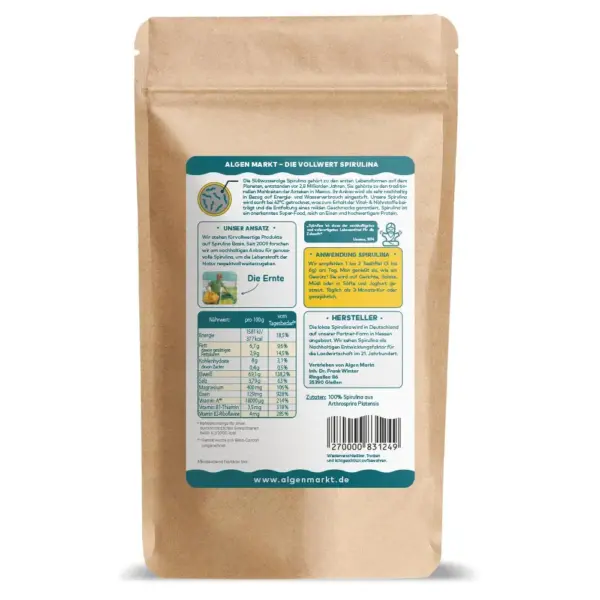 Algen Markt Organic Spirulina – 100 grams