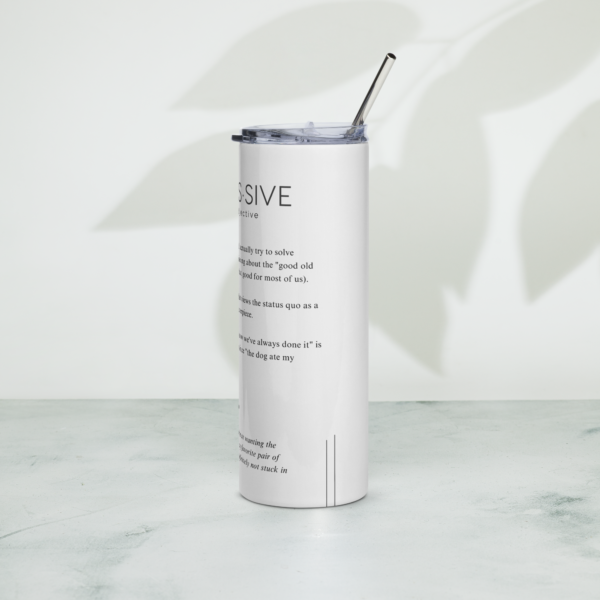 Stainless Steel Tumbler – PROGRESSIVE — Defined: Terms for Our Time