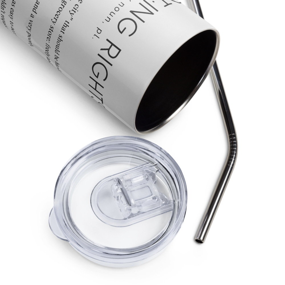 Stainless Steel Tumbler - VOTING RIGHTS — Defined: Terms for Our Time - Image 3