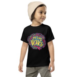 Toddler: "My Brain Itches" Short Sleeve Tee