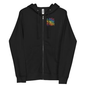 "Your Expectations are not my Responsibility" In rainbow Unisex fleece zip up hoodie