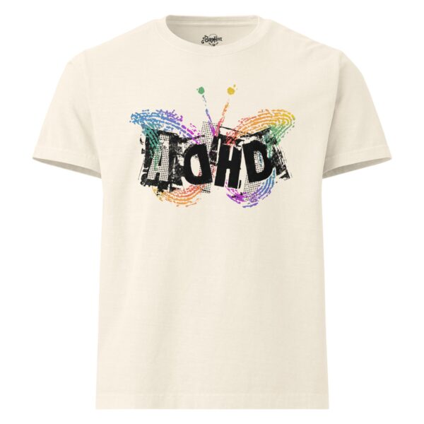 “ADHD Butterfly Symbol” tagless Bella + Canvas Unisex oversized t-shirt
