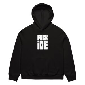 "Fuck ICE" removable tag Bella + Canvas Oversized heavyweight hoodie