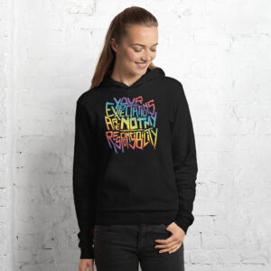 "Your Expectations are not my Responsibility" In rainbow Unisex hoodie