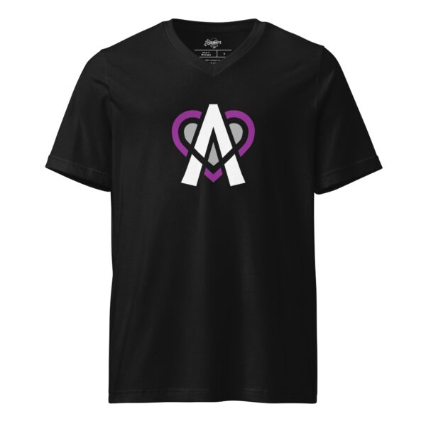 “Ace of Hearts” Unisex Short Sleeve V-Neck T-Shirt