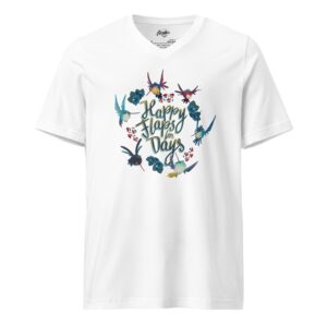 "Happy Flaps for Days" Unisex Short Sleeve V-Neck T-Shirt