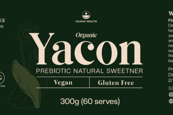 Seleno Health Yacon Syrup – Prebiotic and Low Glycemic Sweetener – 300 ml