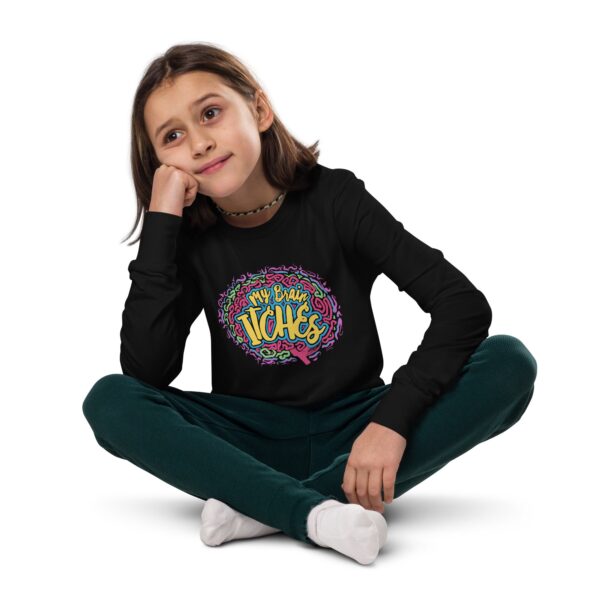 Youth: “My Brain Itches” long sleeve tee