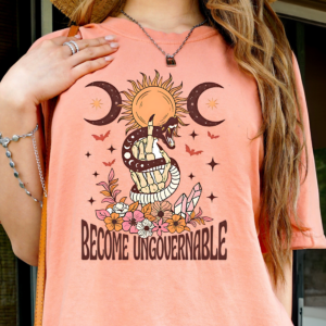 Become Ungovernable Feminist T-Shirt, Empowerment Tee