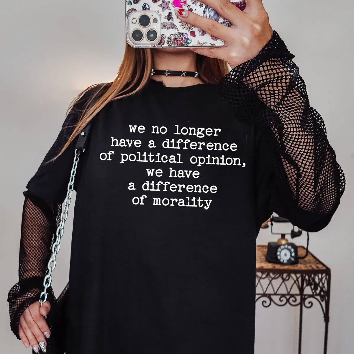 Difference of Morality Statement T-Shirt | Progressive Activist Apparel - Image 5