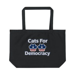 Cats for Democracy Eco XL Tote Bag