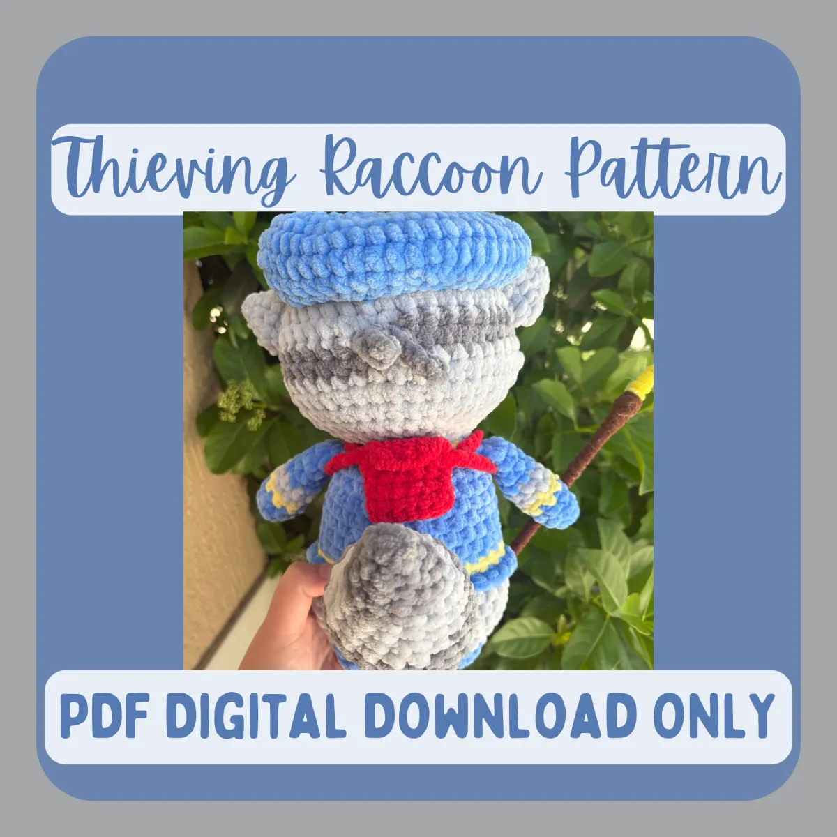 Thieving Raccoon Crochet Pattern - PDF PATTERN ONLY - Image 2