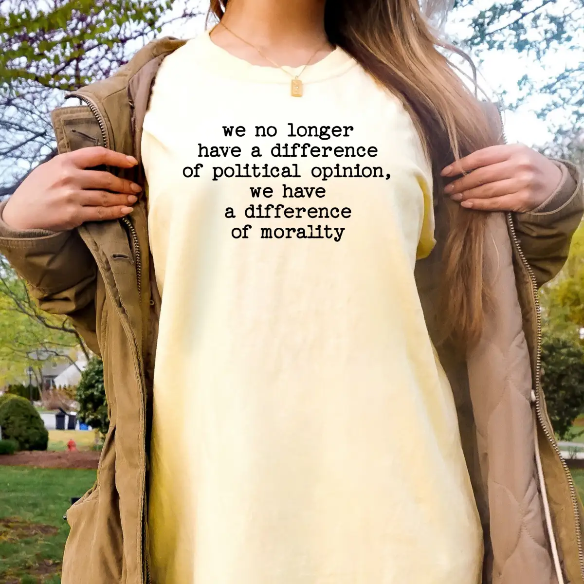Difference of Morality Statement T-Shirt | Progressive Activist Apparel - Image 4