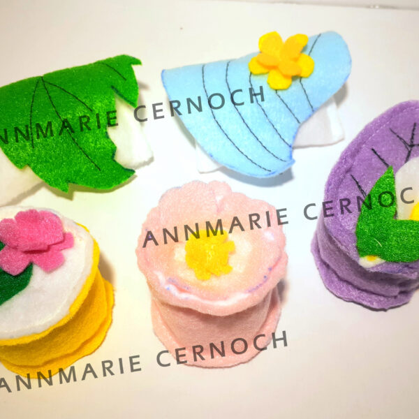 Wagashi Cat Toys 5pk (Spring/Summer)