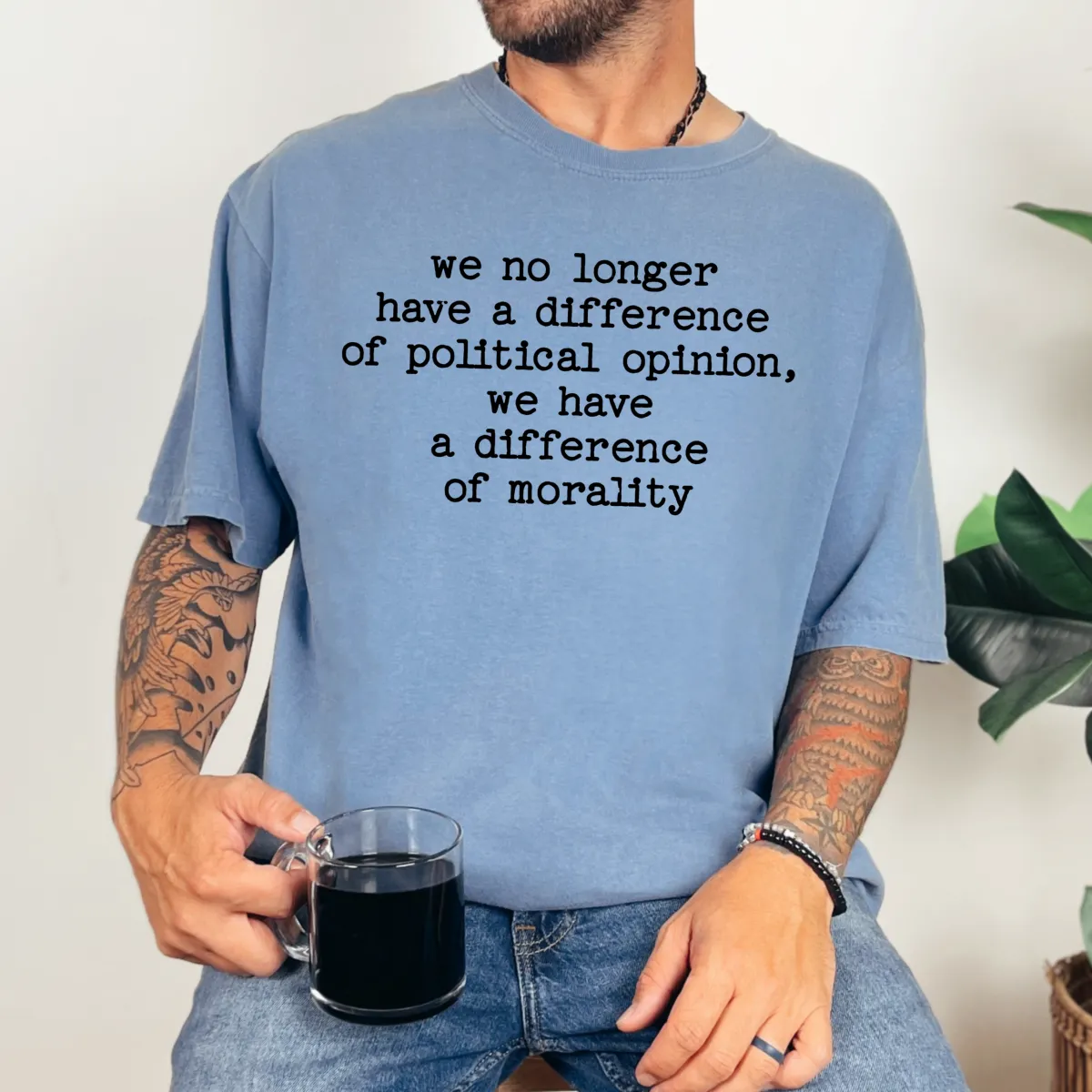 Difference of Morality Statement T-Shirt | Progressive Activist Apparel - Image 2