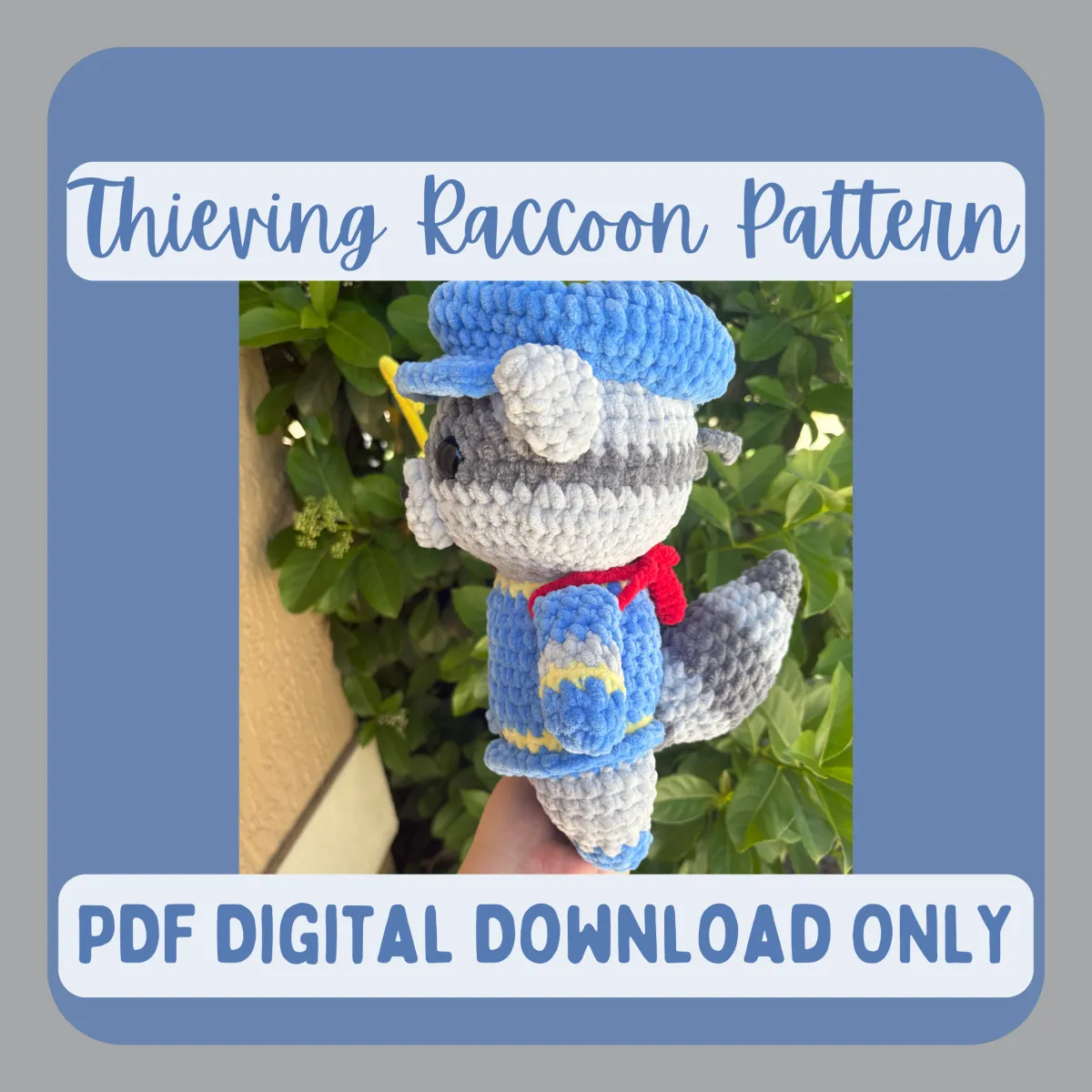 Thieving Raccoon Crochet Pattern - PDF PATTERN ONLY - Image 4