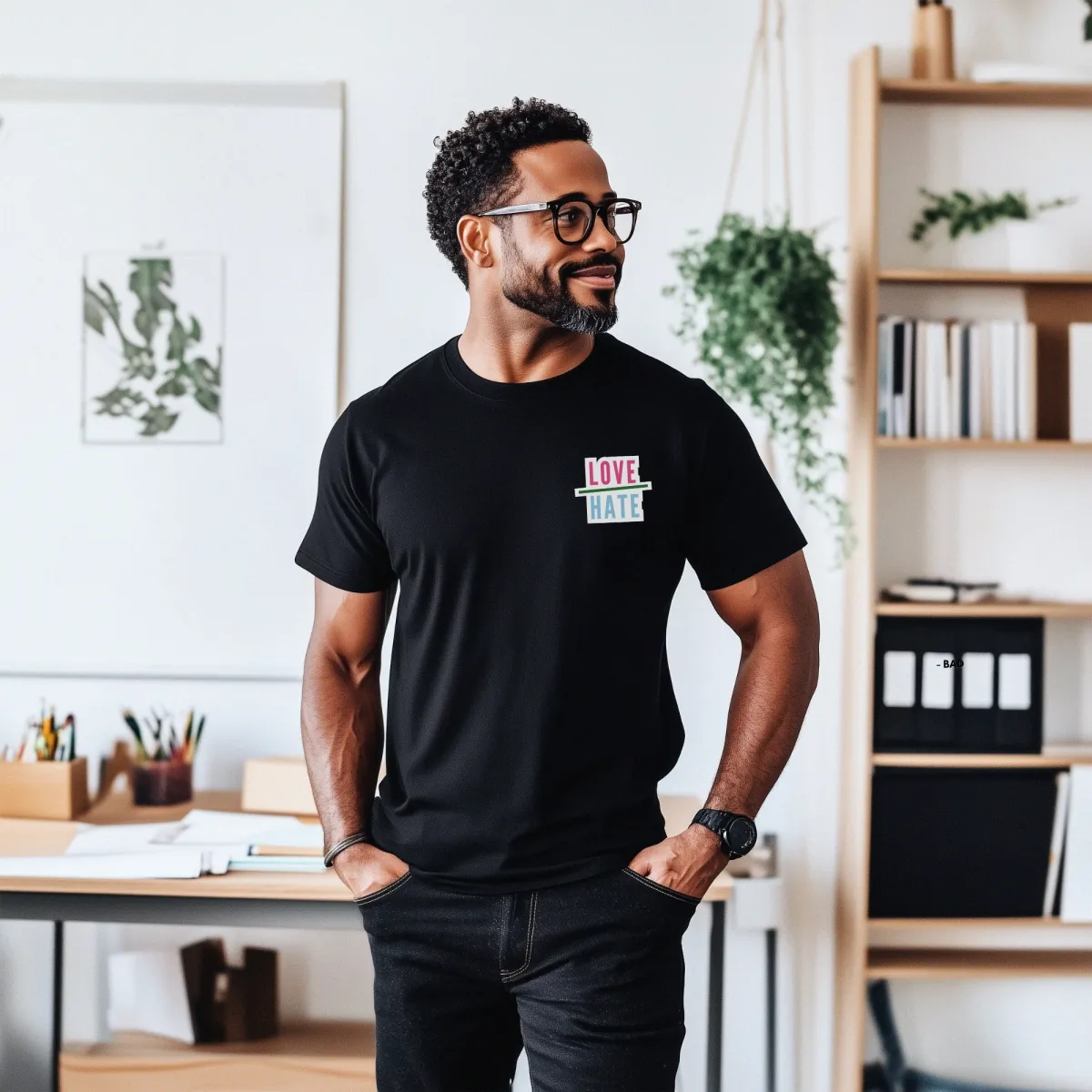 Love-Over-Hate-Power-of-Love-Bad-Bunny-Inspired-T-Shirt-Graphic-Tee