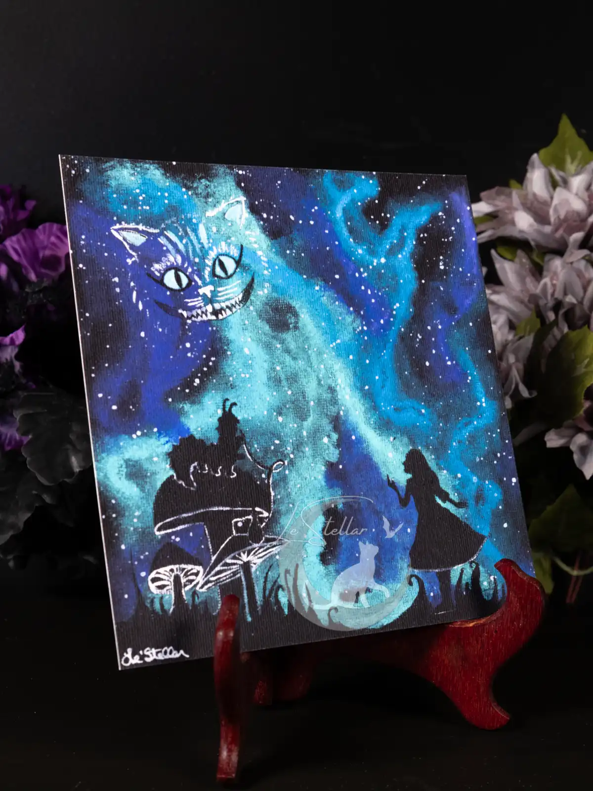 Alice in Wonderland galaxy print