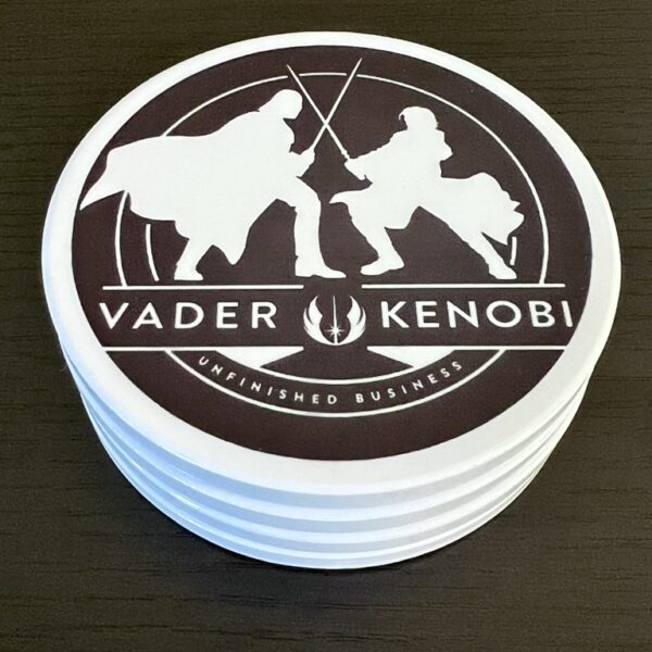 Star Wars Ceramic Coasters: Vader, Kenobi, Stormtrooper, Imperial Fleet – Set of 4