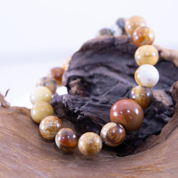 Rare Guatemalan Red Jadeite Rondelle Bead Bracelet