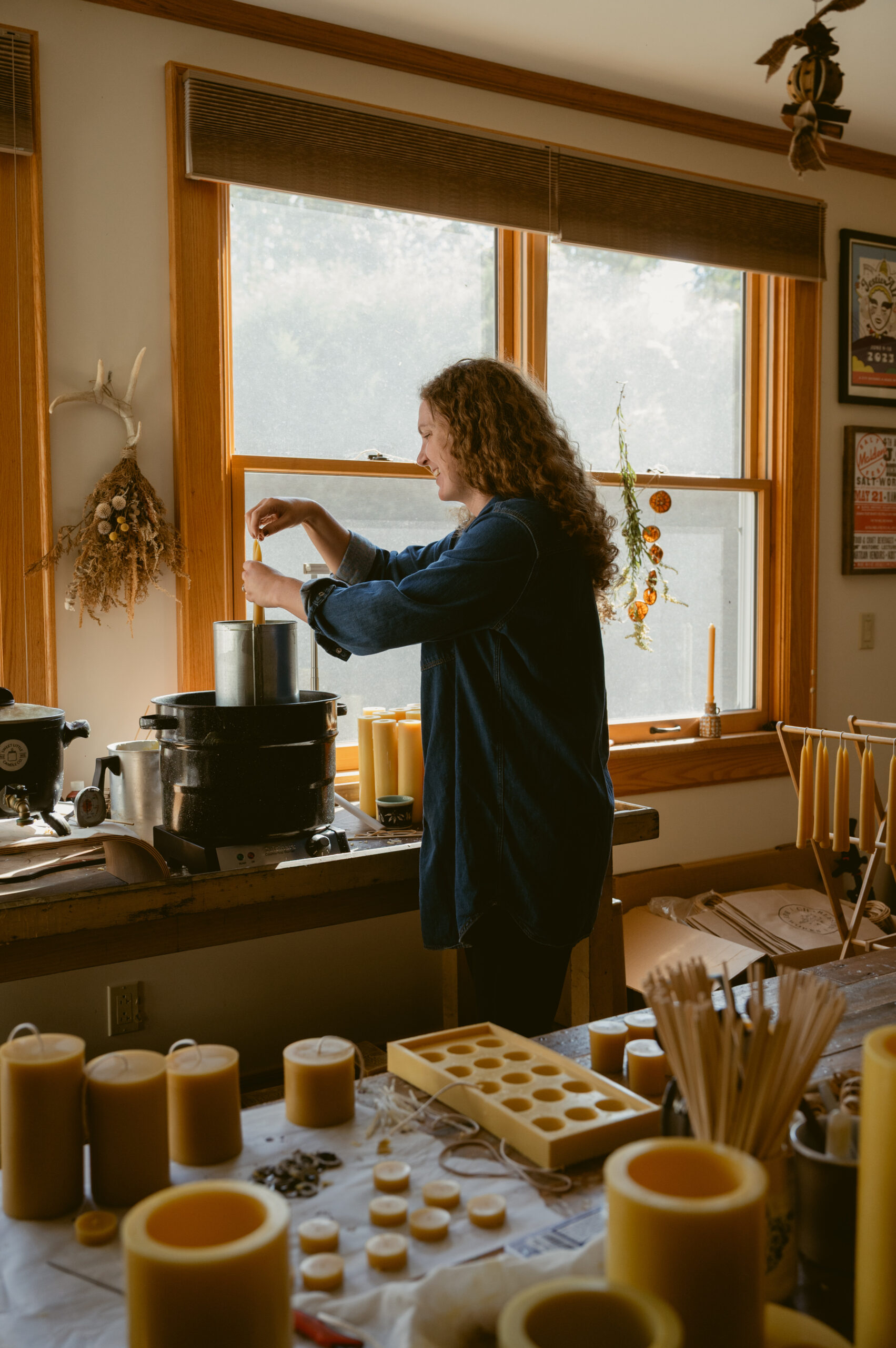 Hand-dipped Beeswax Candles - Image 4