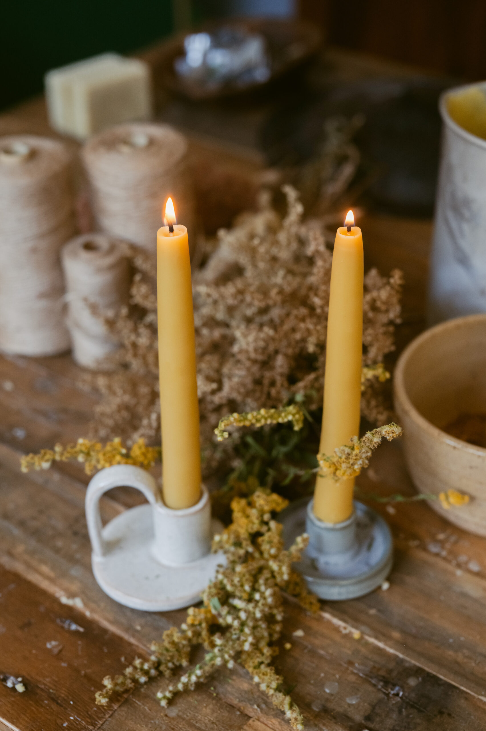 Hand-dipped Beeswax Candles - Image 2