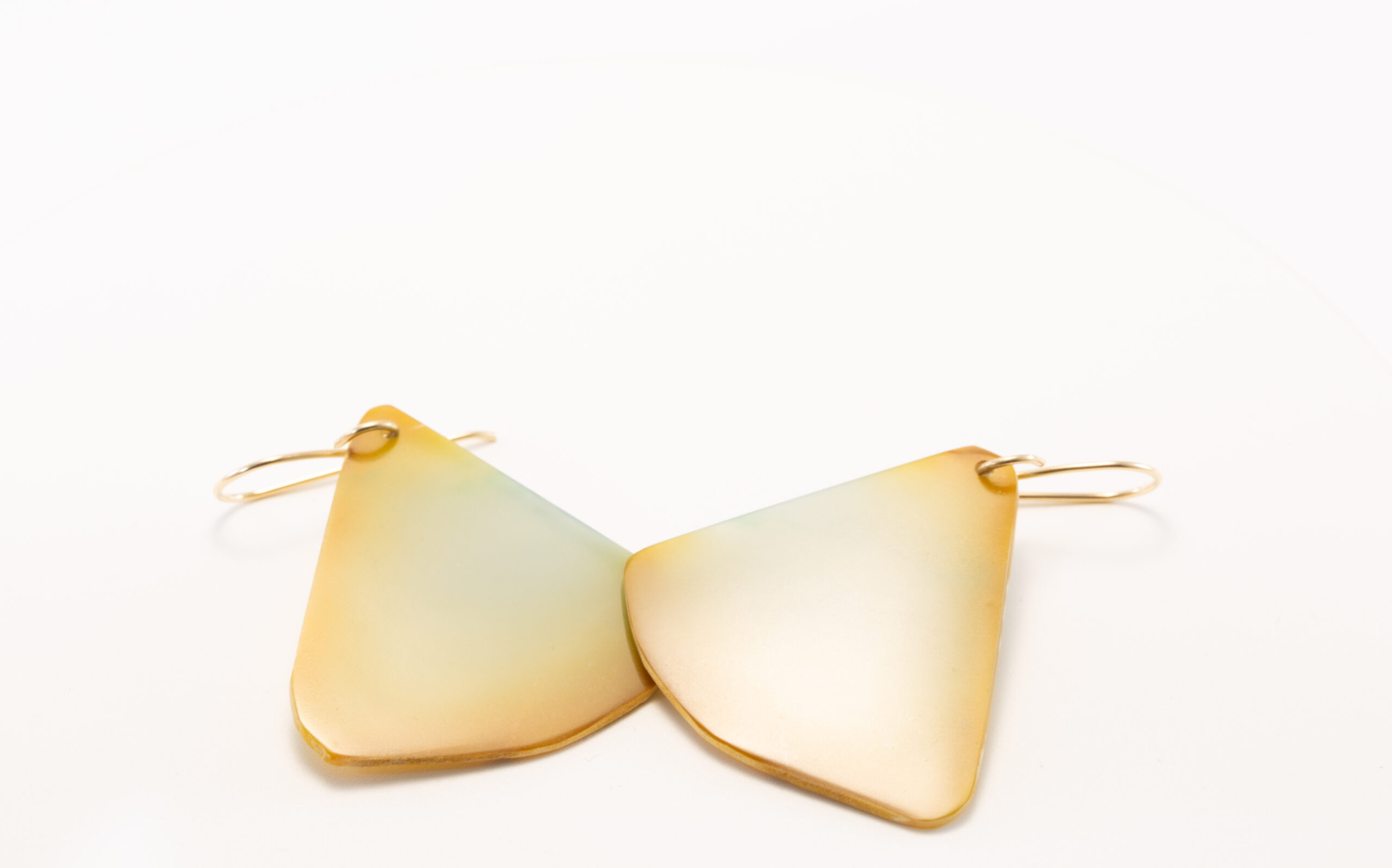 Handcrafted Guatemalan Jadeite Earrings – Blue and Orange Artisan Gemstone Dangles - Image 7