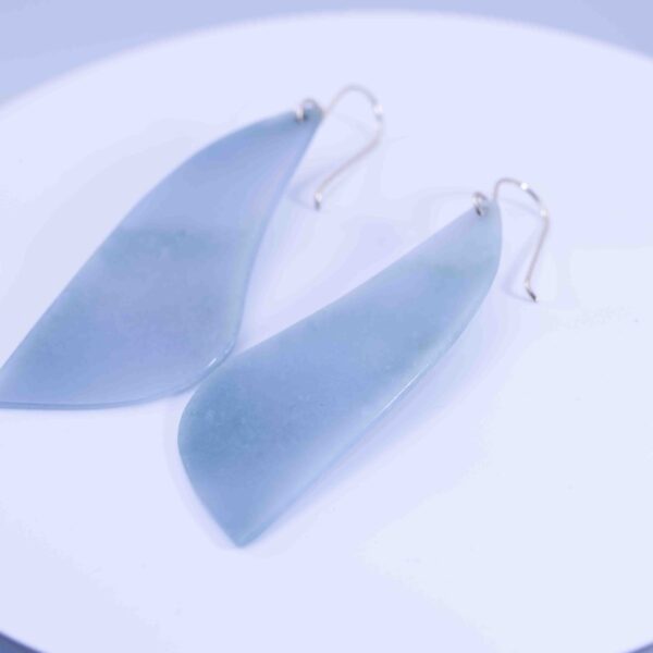 Handmade Guatemalan Light Blue Wing Dangle Earrings