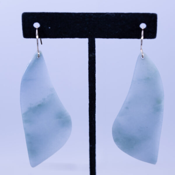 Handmade Guatemalan Light Blue Wing Dangle Earrings