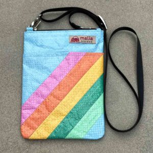 Mini Recycled Crossbody - Rainbow Stripes