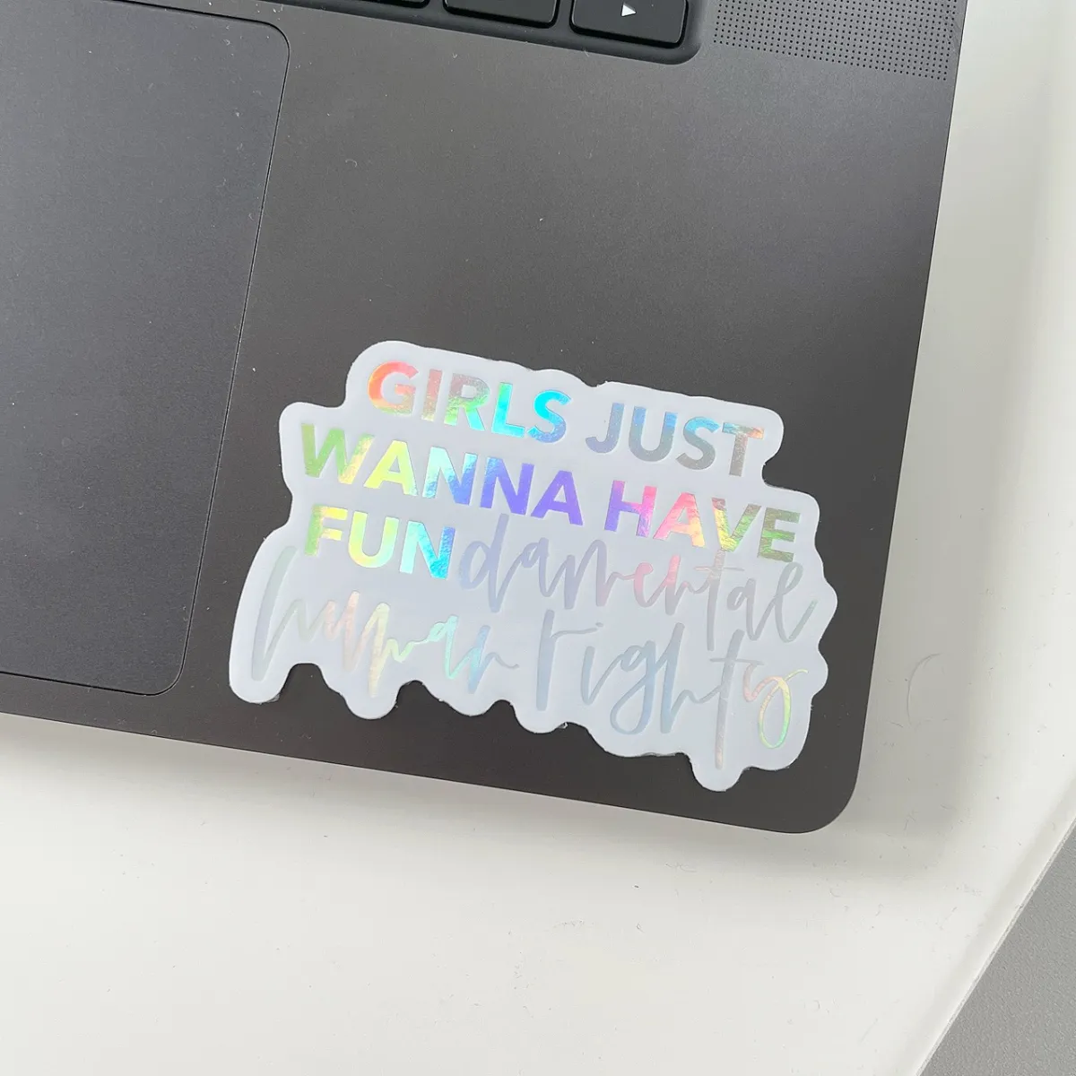 Girls Just Wanna Have Fundamental Human Rights sticker - Image 2